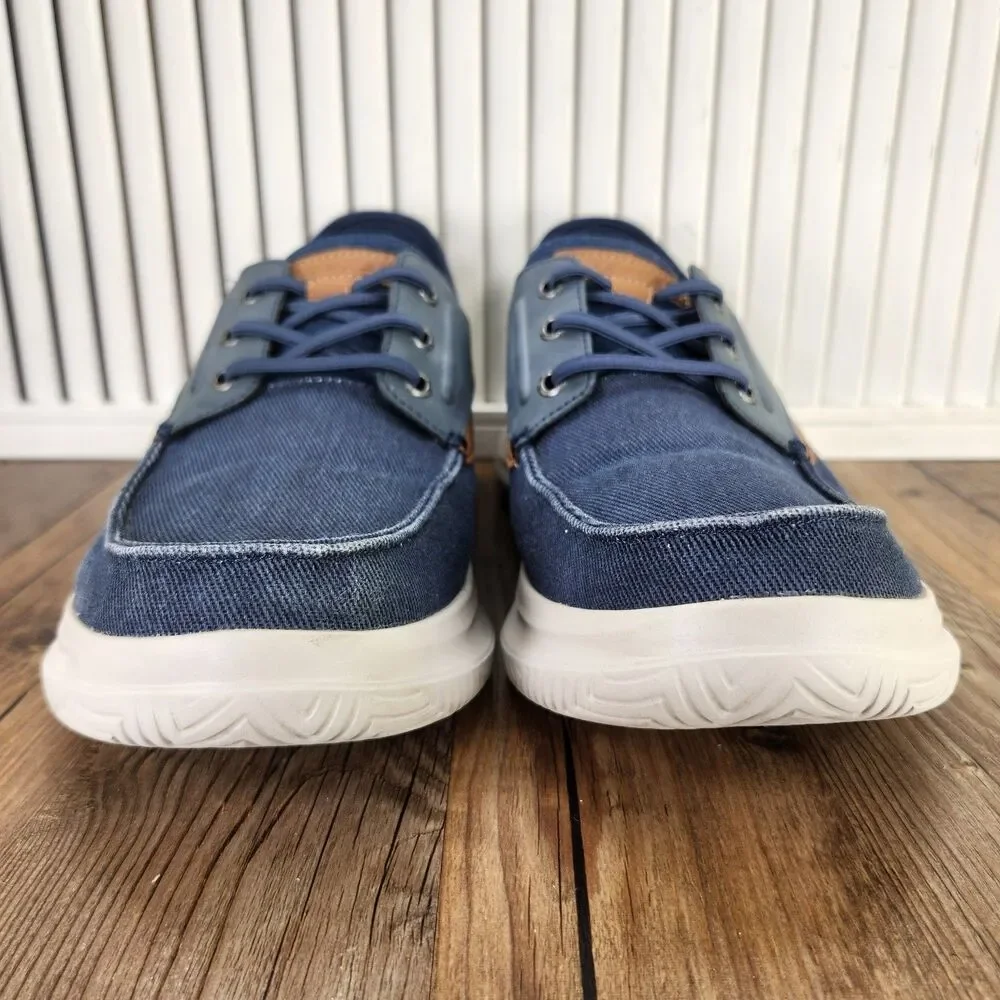 Skechers Slip-Ins RF Hasting Niko Hands Free Shoes Men's 11 Navy Casual Sneakers